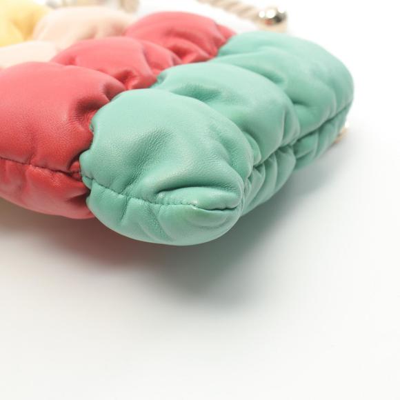 CHANEL Padding Shoulder Bag Clutch Lambskin Sheep Leather Multicolor - Picture 6 of 6